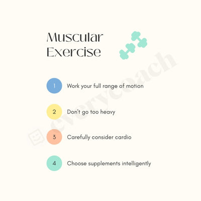 Muscular Exercise Instagram Post Canva Template