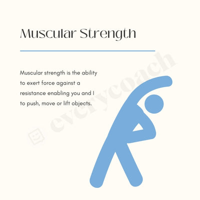 Muscular Strength Instagram Post Canva Template