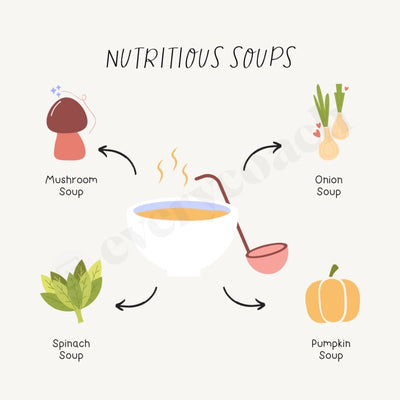 Nutritious Soups Instagram Post Canva Template