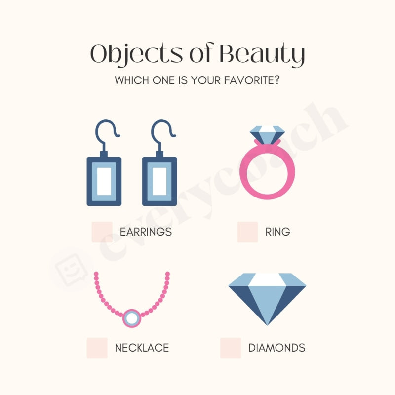 Objects of Beauty Instagram Post Canva Template – everycoach