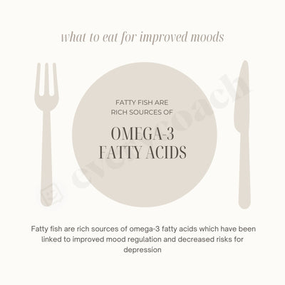 Omega-3 Fatty Acids Instagram Post Canva Template