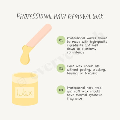 Professional Hair Removal Wax Instagram Post Canva Template
