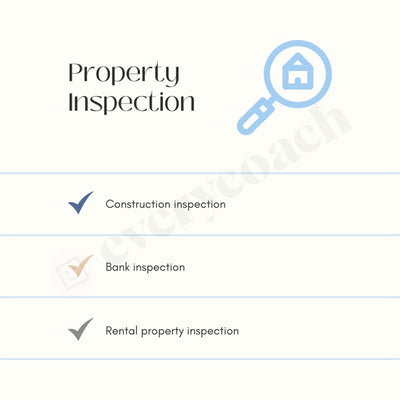 Property Inspection Instagram Post Canva Template