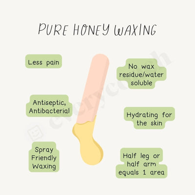 Pure Honey Waxing Instagram Post Canva Template