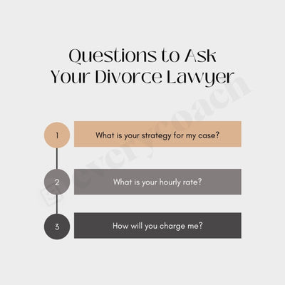 Questions To Ask Your Divorce Lawyer Instagram Post Canva Template