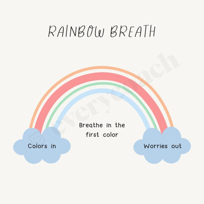 Rainbow Breath Instagram Post Canva Template