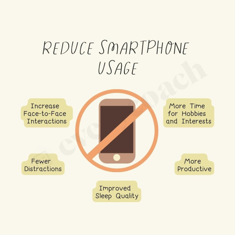 Reduce Smartphone Usage Instagram Post Canva Template