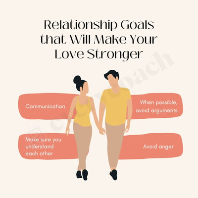 Relationship Goals That Will Make Your Love Stronger Instagram Post Canva Template