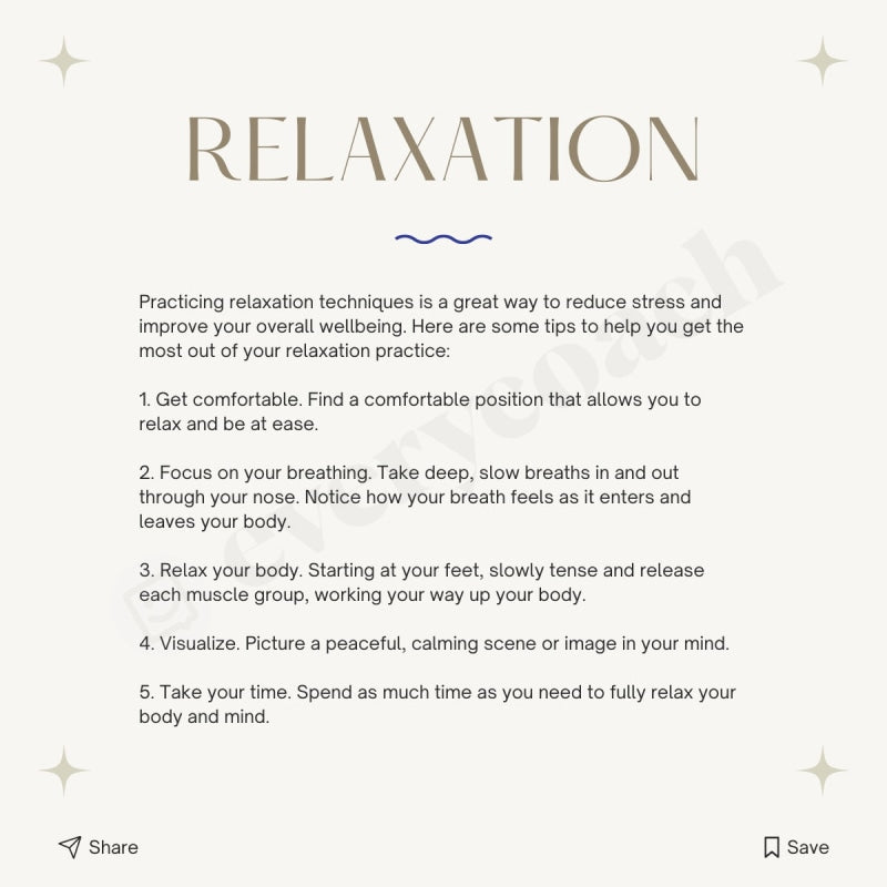 Relaxation Instagram Post Canva Template