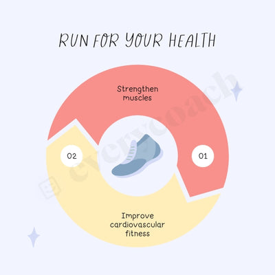 Run For Your Health Instagram Post Canva Template