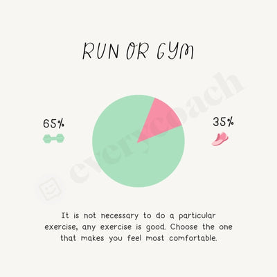 Run Or Gym Instagram Post Canva Template