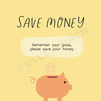 Save Money Instagram Post Canva Template