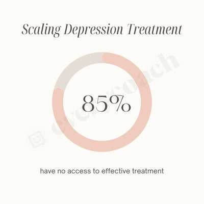 Scaling Depression Treatment Instagram Post Canva Template