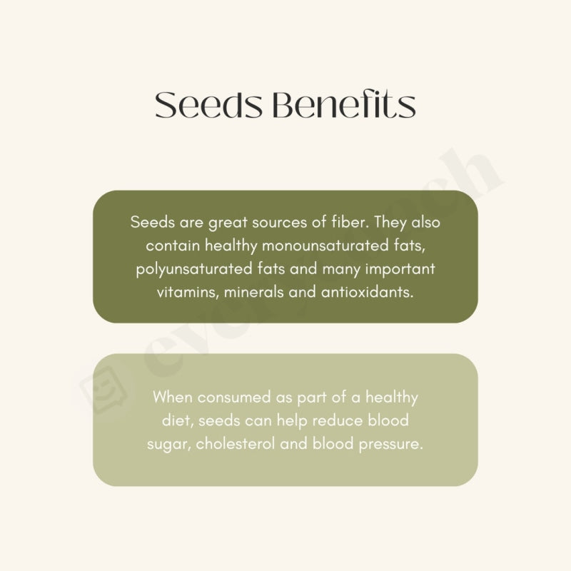 Seeds Benefits Instagram Post Canva Template