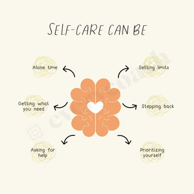 Self-Care Can Be Instagram Post Canva Template