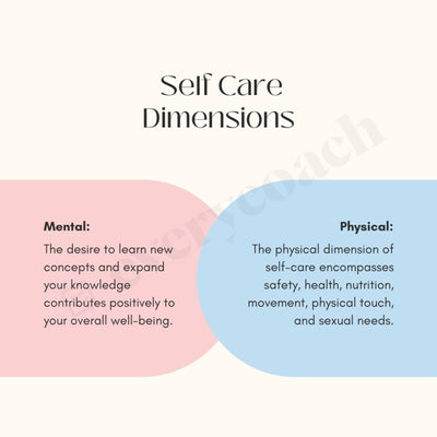 Self Care Dimensions Instagram Post Canva Template