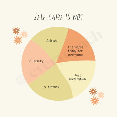 Self-Care Is Not Instagram Post Canva Template