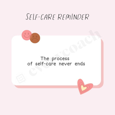 Self-Care Reminder Instagram Post Canva Template