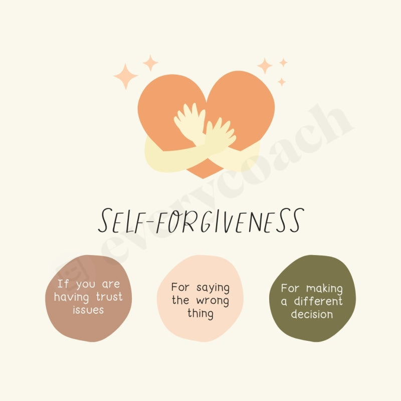 Forgiveness Abstract Post Self-Forgiveness Instagram Post Canva Template – everycoach
