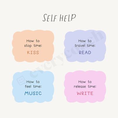 Self Help S02102302 Instagram Post Canva Template