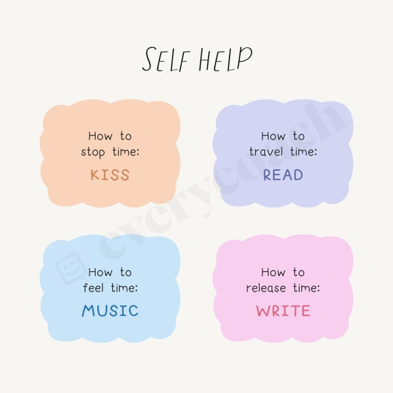 Self Help S02102302 Instagram Post Canva Template