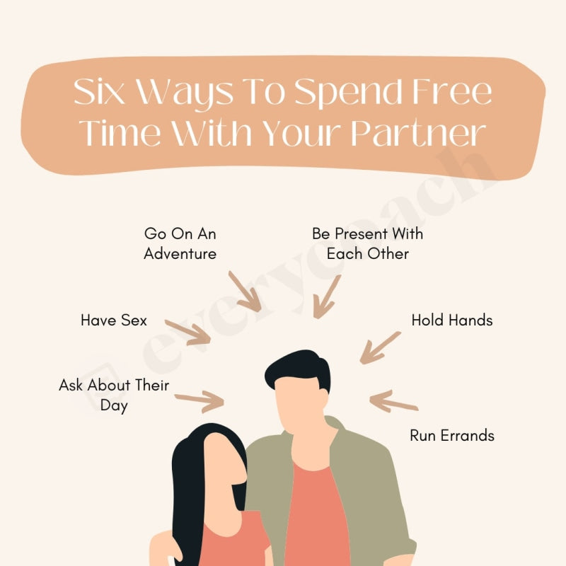 Six Ways To Spend Free Time With Your Partner Instagram Post Canva Template