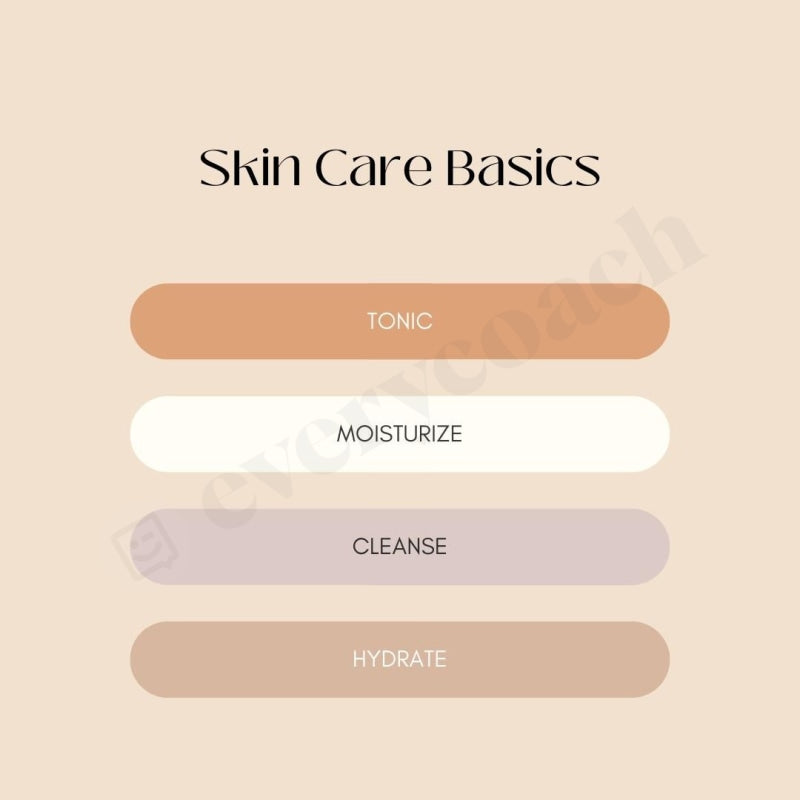 Skin Care Basics Instagram Post Canva Template