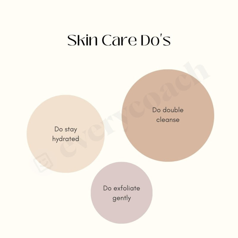 Skin Care Dos Instagram Post Canva Template