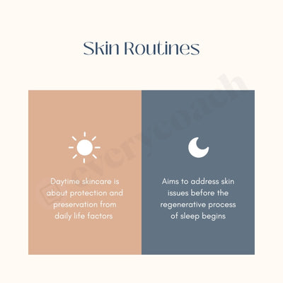 Skin Routines Instagram Post Canva Template