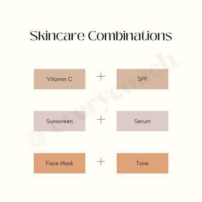 Skincare Combinations Instagram Post Canva Template