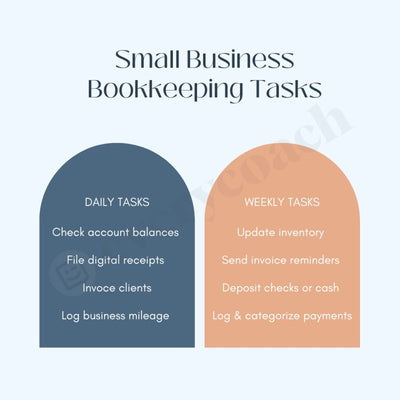 Small Business Bookkeeping Tasks Instagram Post Canva Template