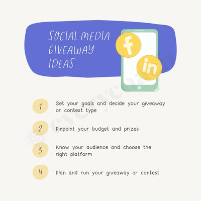 Social Media Giveaway Ideas Instagram Post Canva Template