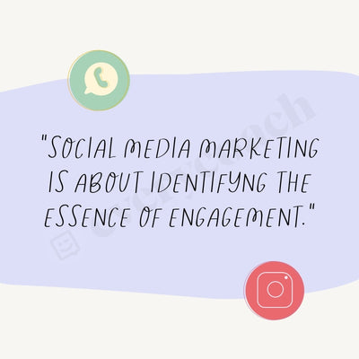 Social Media Marketing Is About Identifying The Essence Of Engagement Instagram Post Canva Template