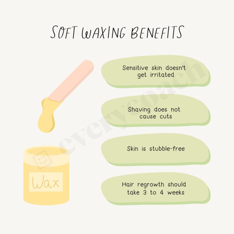Soft Waxing Benefits Instagram Post Canva Template