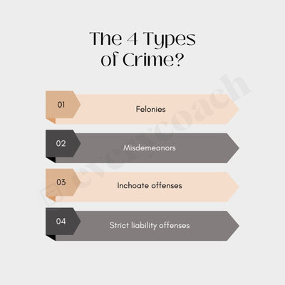 The 4 Types Of Crime Instagram Post Canva Template