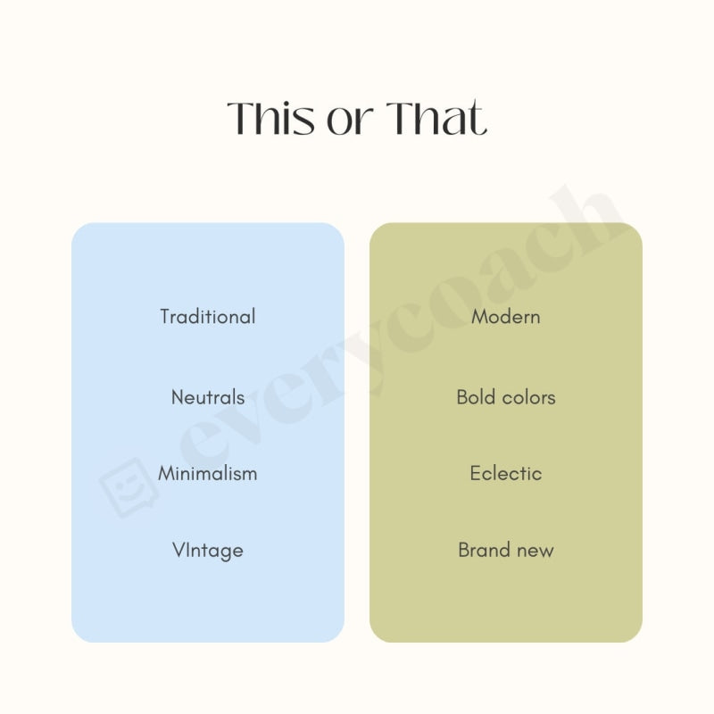 This Or That Instagram Post Canva Template