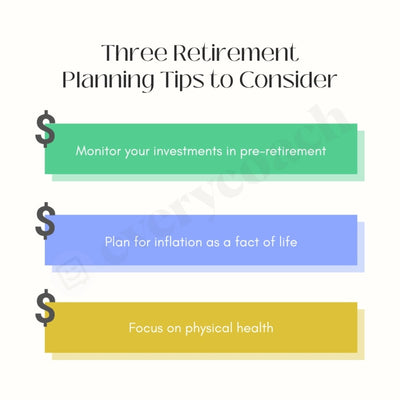 Three Retirement Planning Tips To Consider Instagram Post Canva Template
