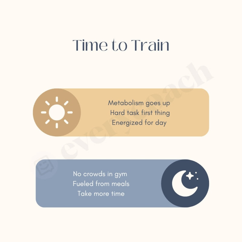 Time To Train Instagram Post Canva Template