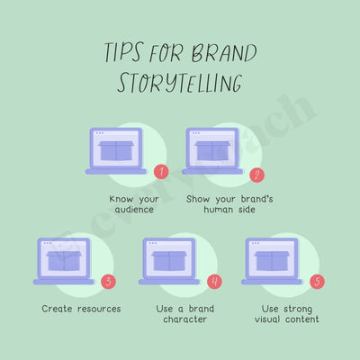 Tips For Brand Storytelling Instagram Post Canva Template