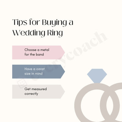 Tips For Buying A Wedding Ring Instagram Post Canva Template