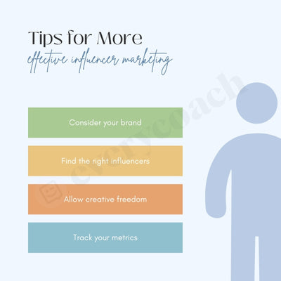 Tips For More Effective Influencer Marketing Instagram Post Canva Template