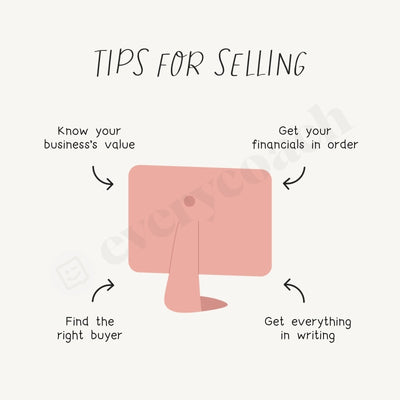 Tips For Selling Instagram Post Canva Template