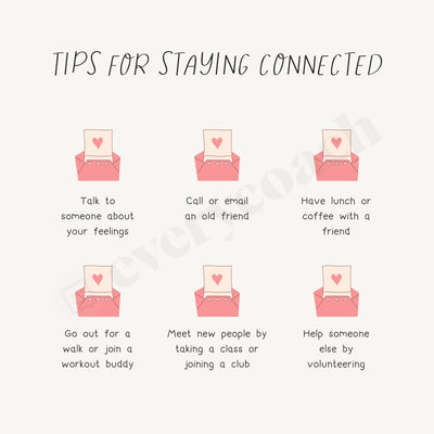 Tips For Staying Connected Instagram Post Canva Template