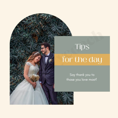 Tips For The Day Instagram Post Canva Template