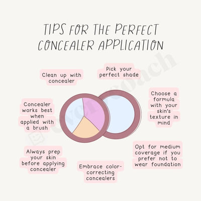 Tips For The Perfect Concealer Application Instagram Post Canva Template