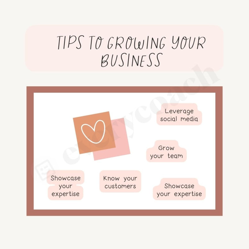 Tips To Growing Your Business S02242303 Instagram Post Canva Template