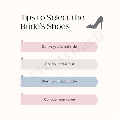 Tips To Select The Brides Shoes Instagram Post Canva Template
