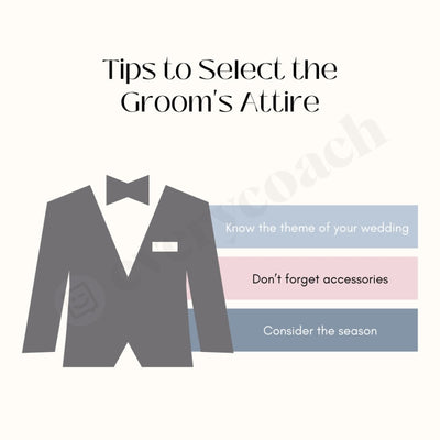 Tips To Select The Grooms Attire Instagram Post Canva Template