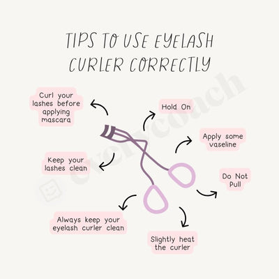 Tips To Use Eyelash Curler Correctly Instagram Post Canva Template