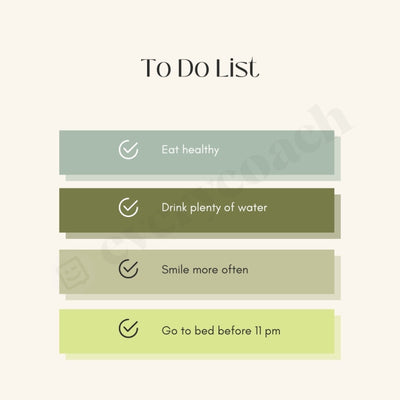 To Do List Instagram Post Canva Template